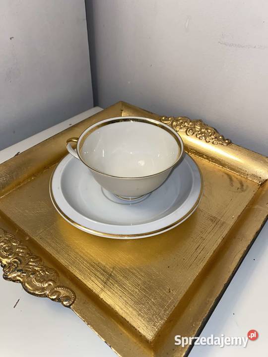 duo śniadaniowe porcelanowe z sygnatura małopolskie Kraków sprzedam
