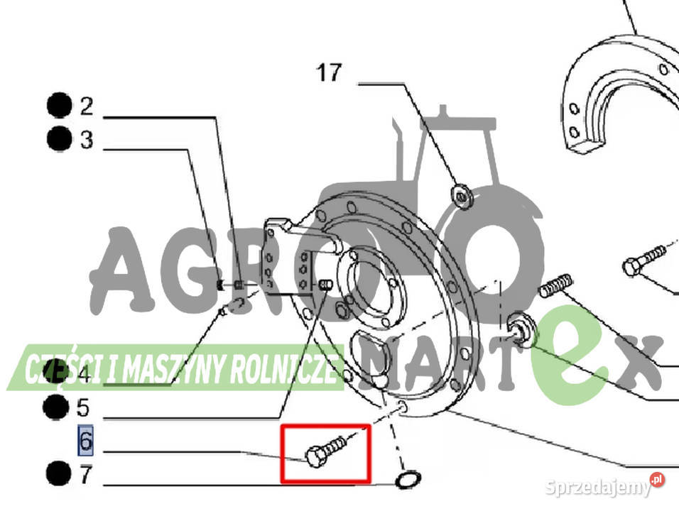 11227934 11227924 11227921 WKRĘT M10x28 CNH Pozostałe Wichrów