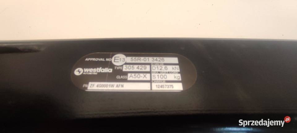 AUDI A6 A7 4G HAK HOLOWNICZY WESTFALIA 55R01