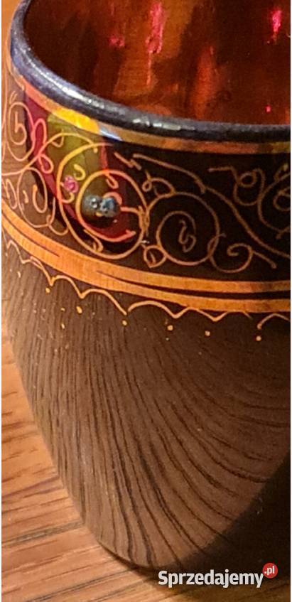 Kieliszki Pozłacane z turkusami i rubinami Katowice