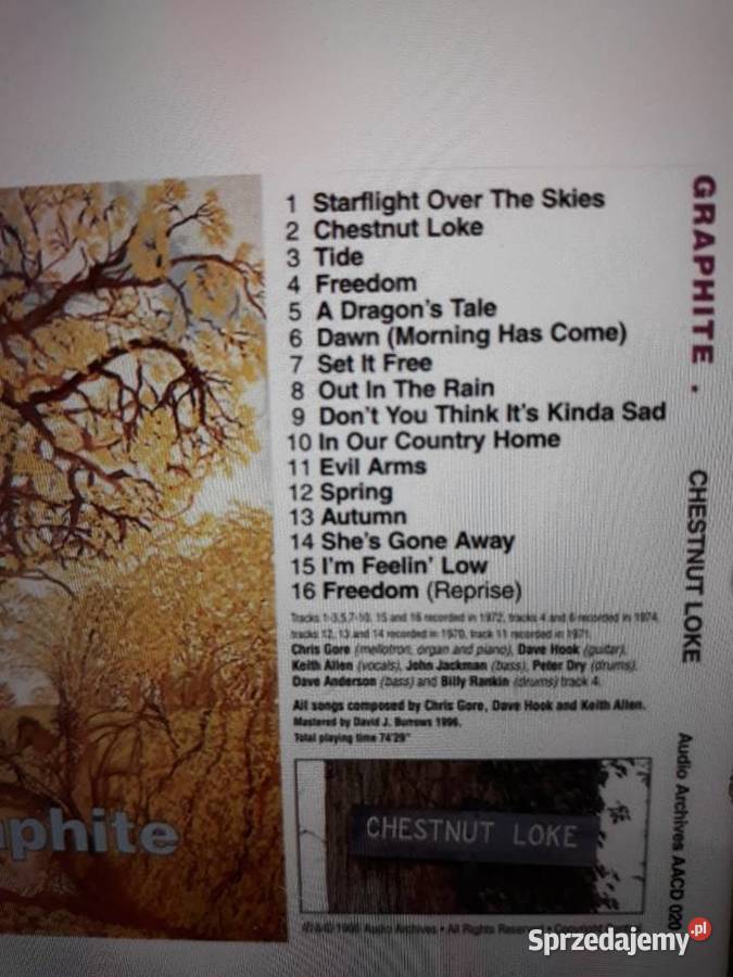 Archiwum prog rockowej psychodelii GRAPHITE rock