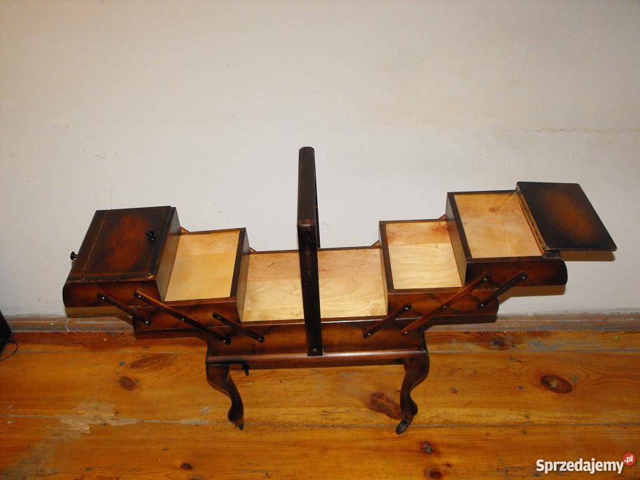 3poziomowy drewniany niciak na kółkach Skierniewice