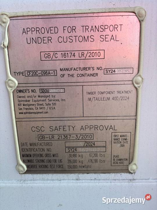 Sprzedaz kontenerów morskich 20 i 40 Magazynowanie Warszawa