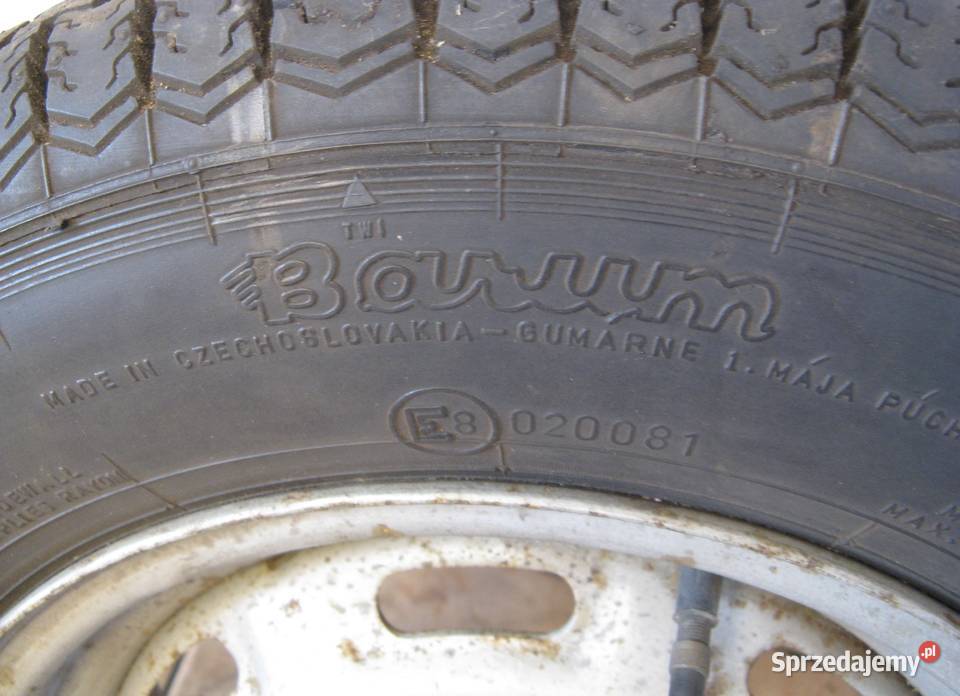 Felga 4 12Jx13 z oponą Barum 165 SR13 Made in Dąbrowa Górnicza