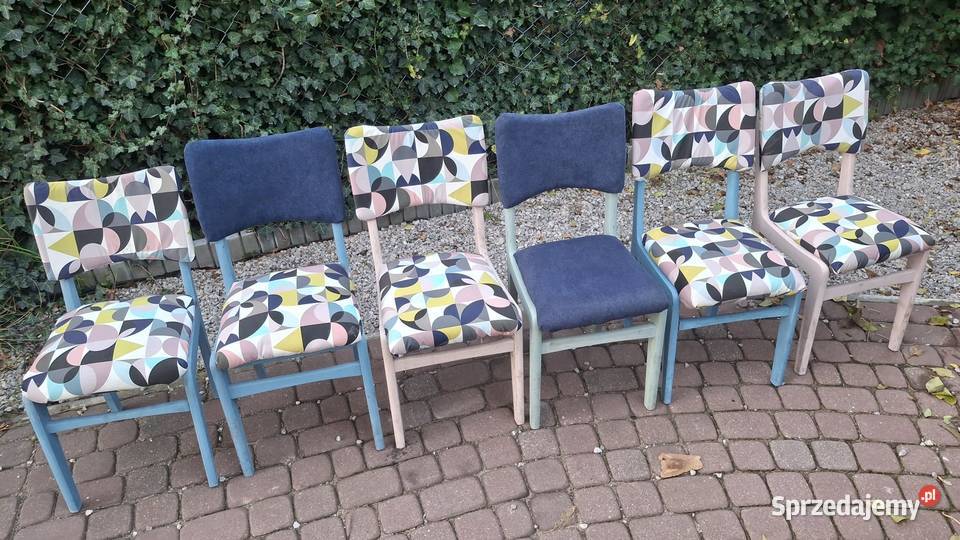 6 designerskich krzesel do jadalni salonu Konstancin-Jeziorna