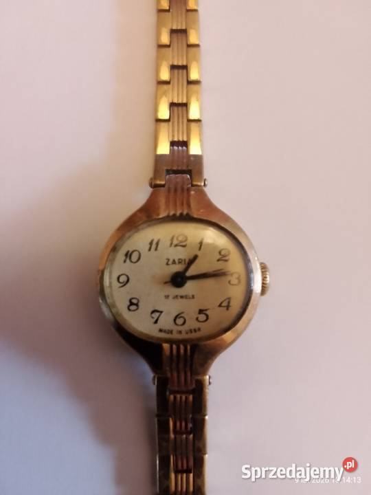 Zegarek pozłacany ZARIA Antyki