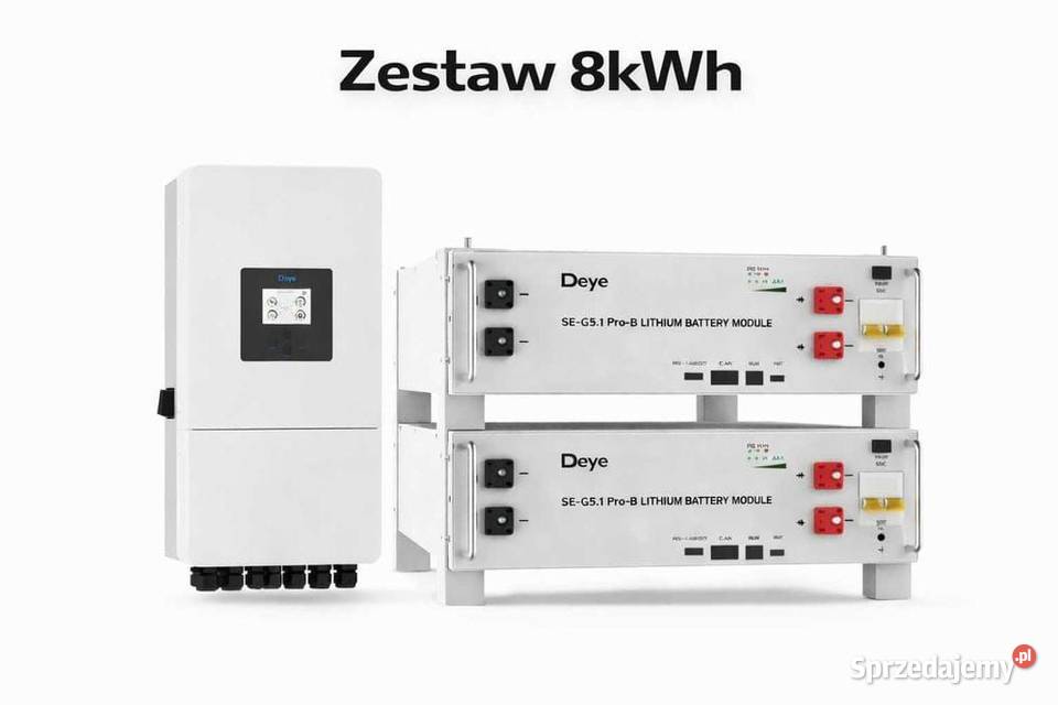 Zestaw Magazyn Inwerter LV 8 kW 1024 kWh