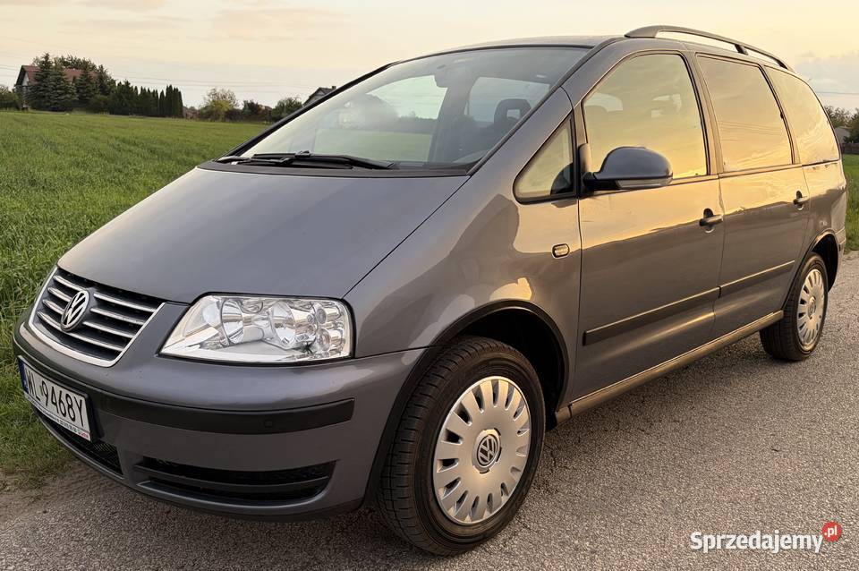 VW SHARAN 2009 19 TDI 7 osobowy SERWIS FILM centralny zamek Sharan Wieliszew