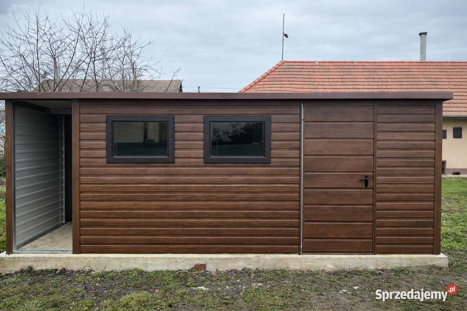 Domek Narzędziowy Ogrodowy 5x3 1x3 wiata Ciemny Szczecin sprzedam