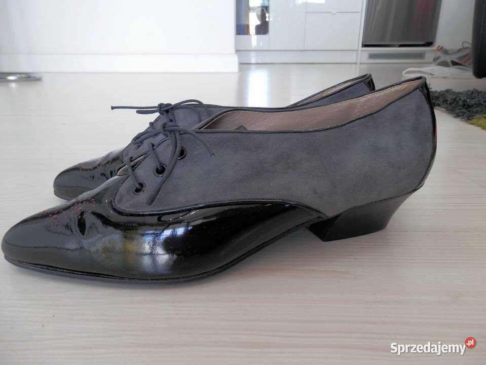Buty Damskie Włoskie Czółenka Jazzówki Oksfordki Łomża