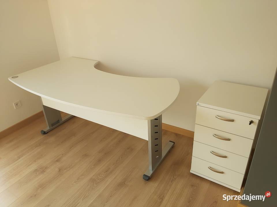 Duże biurko stan mało używane z kontenerkiem śląskie Wierzchowisko