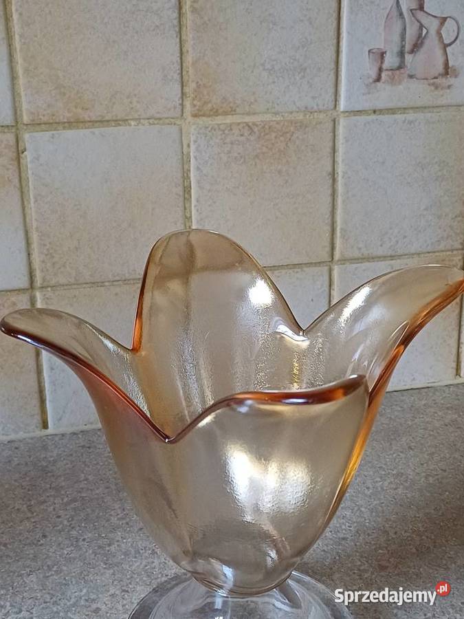 vintage wazon szklany