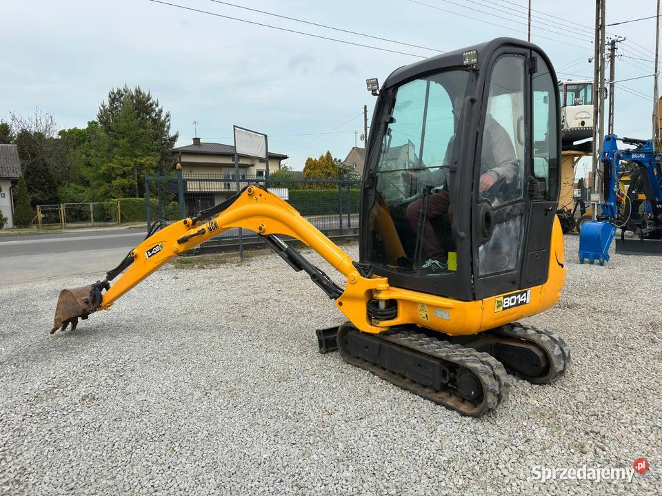 JCB 8014 Mini koparka z 2007 roku Waga 1500 Złoczew