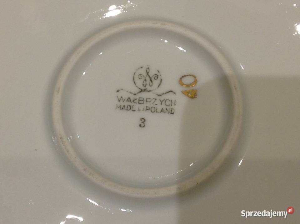 Duży Talerz Patera Pólmisek Porcelana WAŁBRZYCH lubuskie