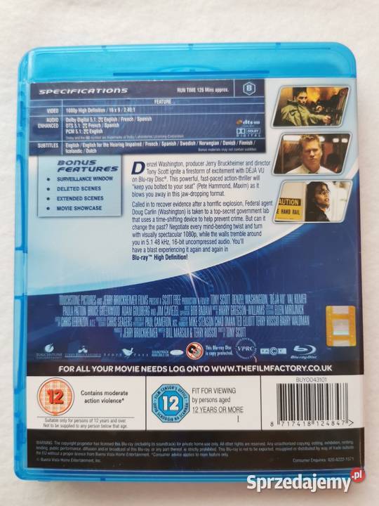 Deja Vu Bluray En 2006 Denzel Washington Wytrzyszczki
