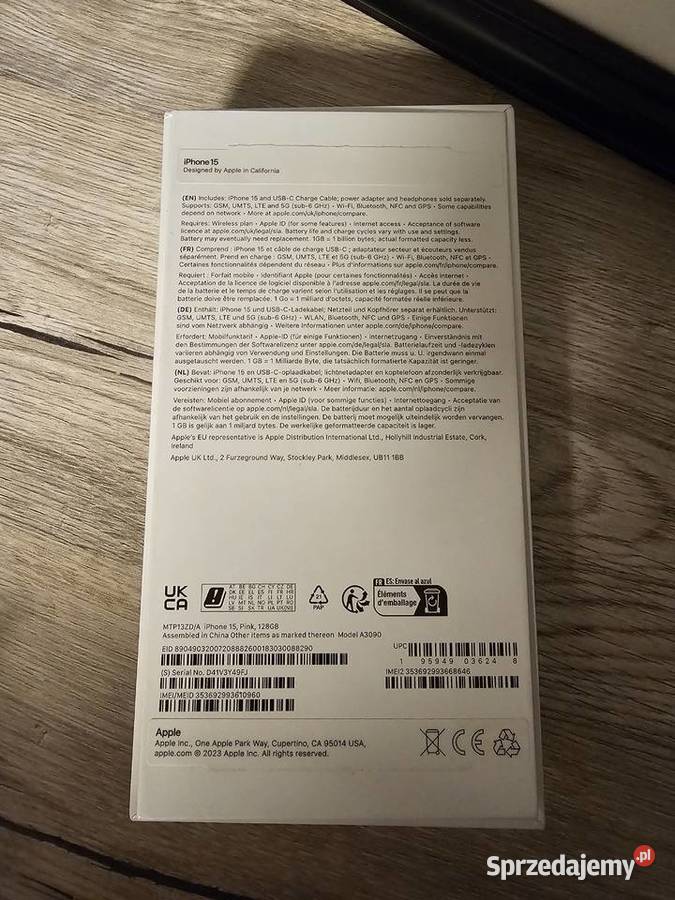 Sprzedam iPhone 15 128gb sprzedam