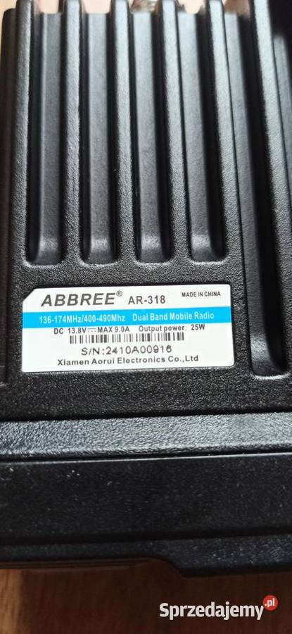 ABBREE AR318 Mini radio mobilne 25W dwuzakresowe Pozostałe Białystok