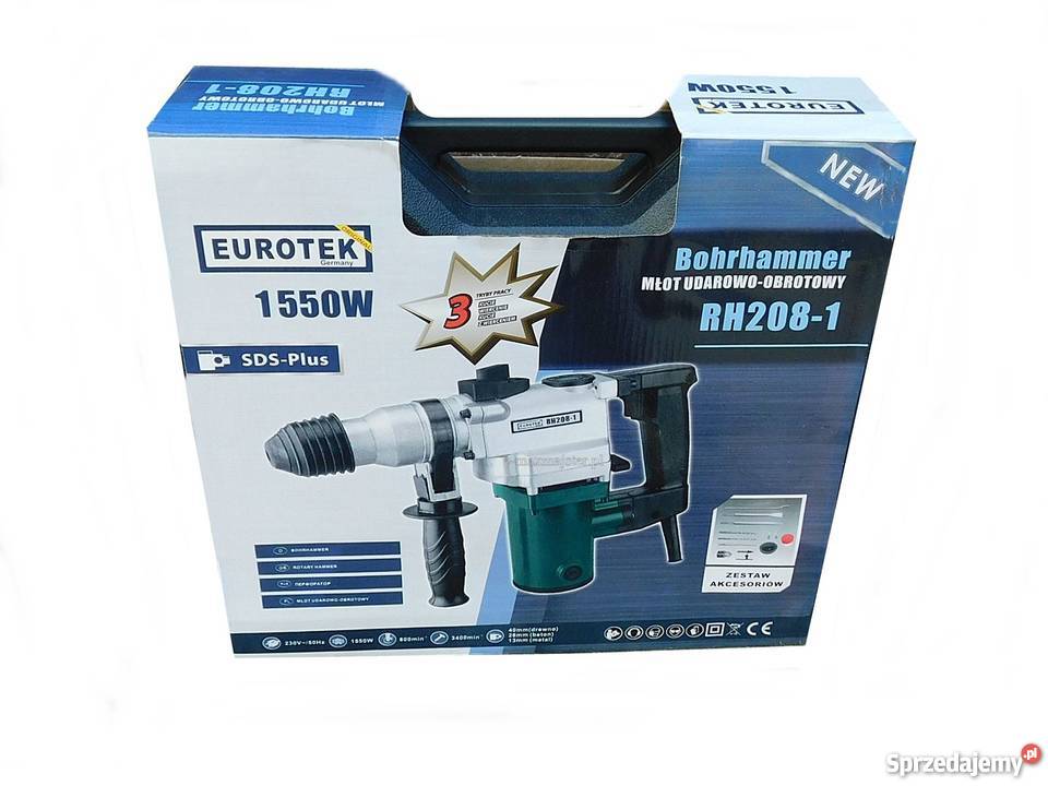 MŁOT UDAROWY obrotowy 1550W młotowiertarka Elektryczne