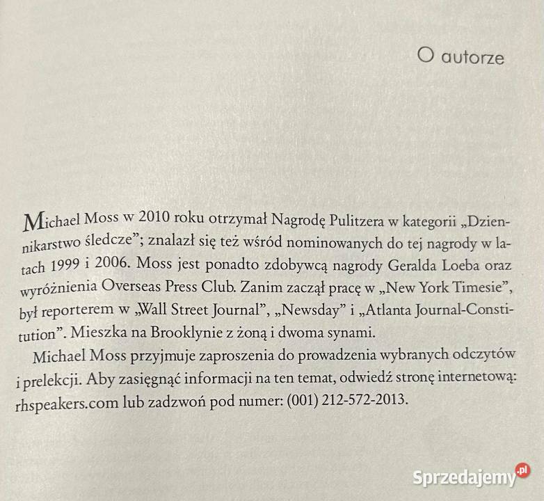 Cukier sól tłuszcz uzależniają nas koncerny Poznań