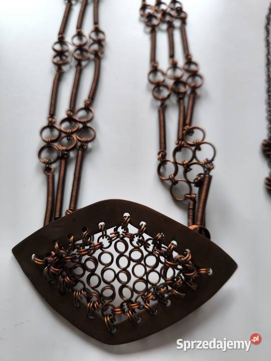 stara lata 60te biżuteria ręcznie wykonana z