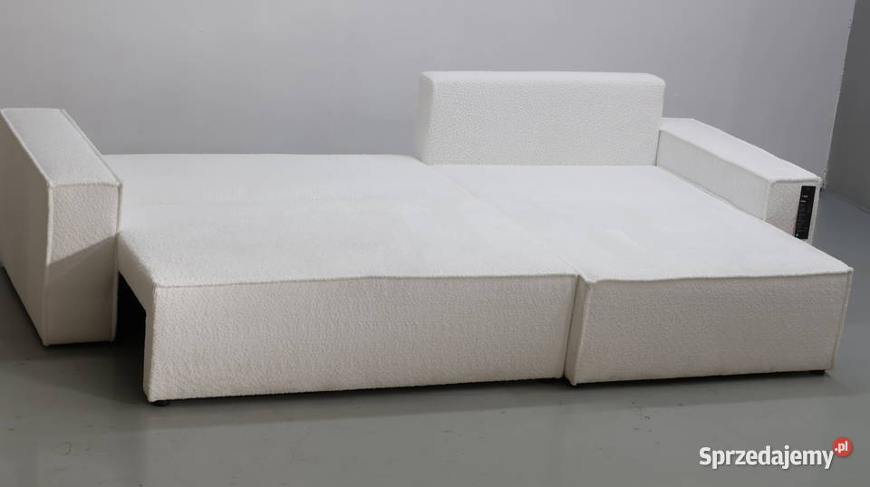 TTA Biały NAROŻNIK z funkcja spania pojemnik na 80cm Poznań