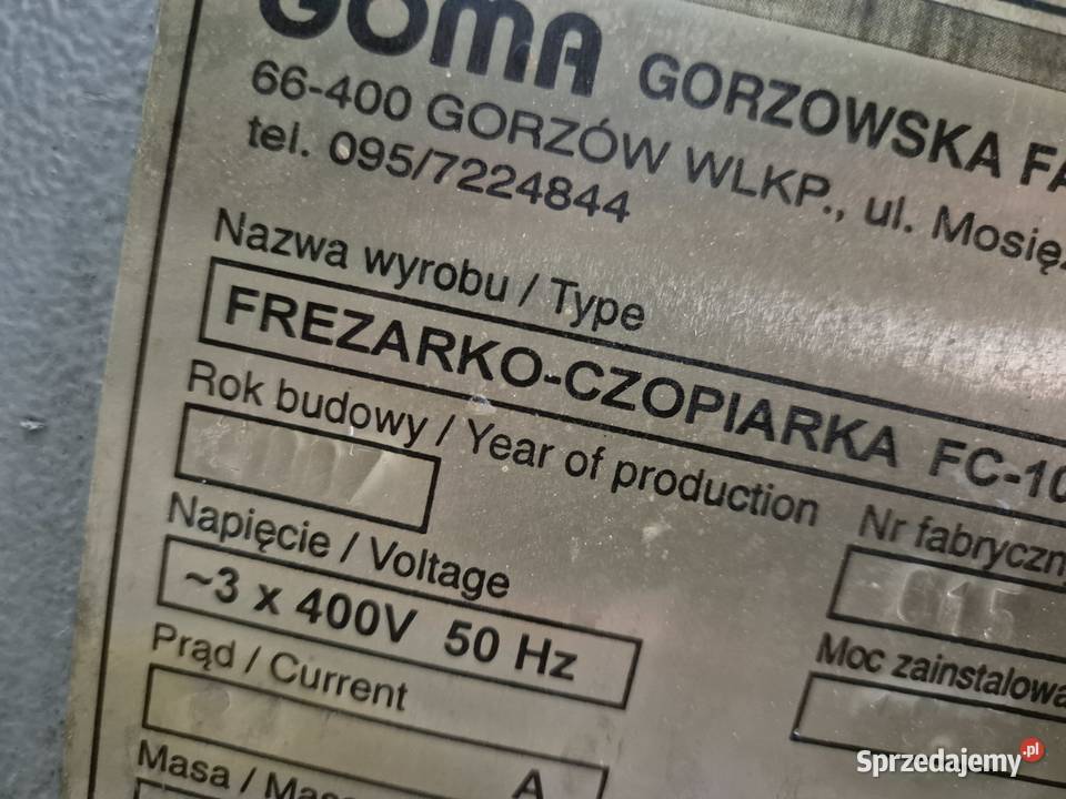 linia do łaczenia drewna GOMA FC10