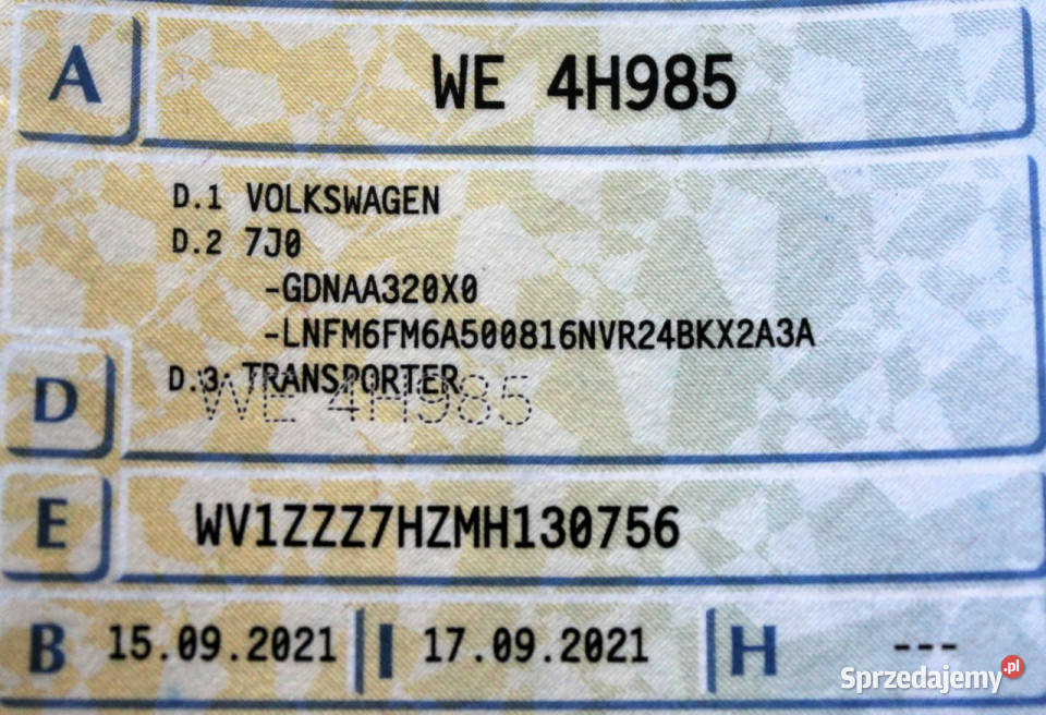 Volkswagen Transporter Długi 150 Kamera LED diesel Sokołów sprzedam