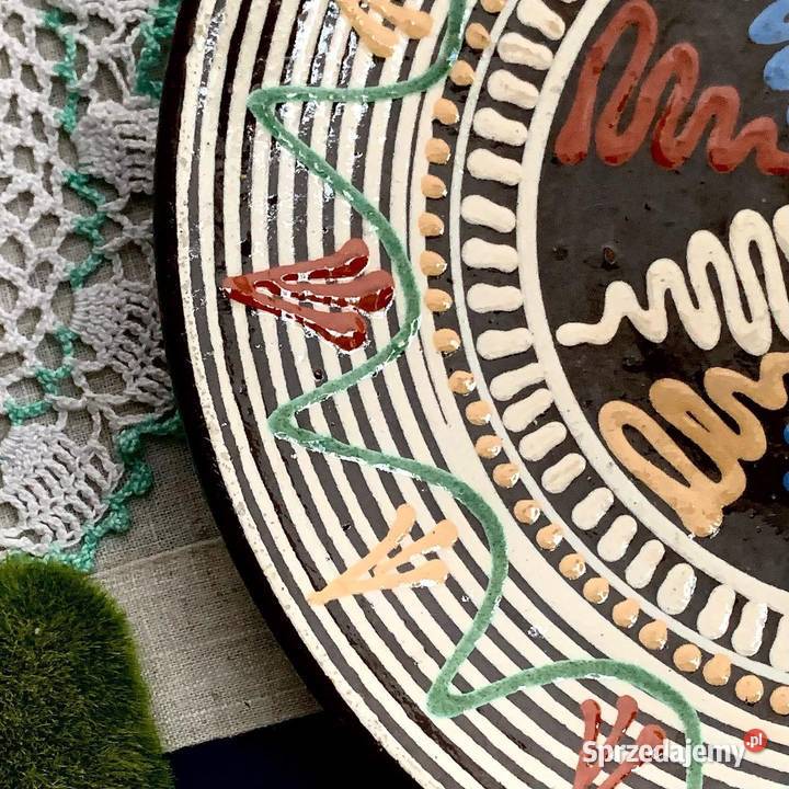 Talerz naścienny Pozdisovska Keramika Słowacja śląskie Myszków