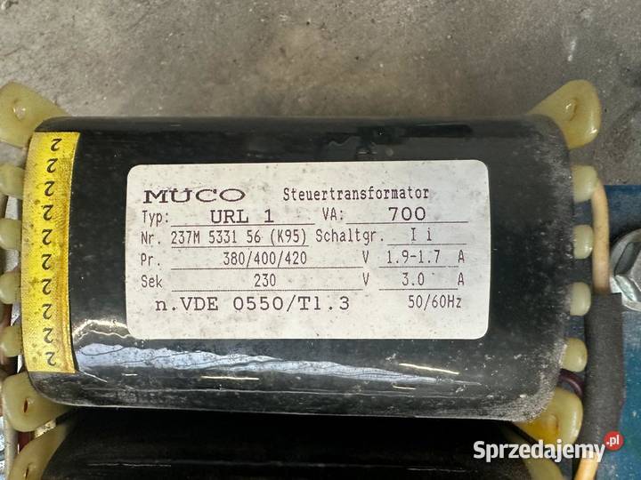 MUCO VDE 0550TI3 transformator 700 VA MANROLAND Pozostałe