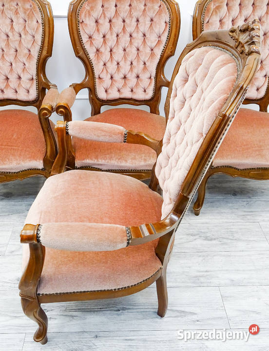 FOTELE Ludwik tapicerowany FOTEL bukowy PIKOWANY Fotele
