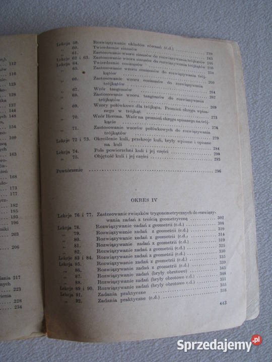 Matematyka Lipczyński Olczak podręcznik IX klasa Brzegi