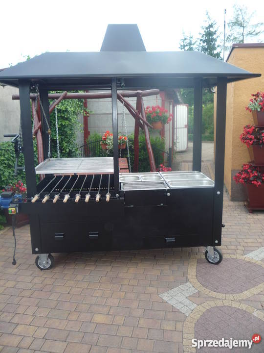 Grill cateringowy gastronomiczny na szaszłyki