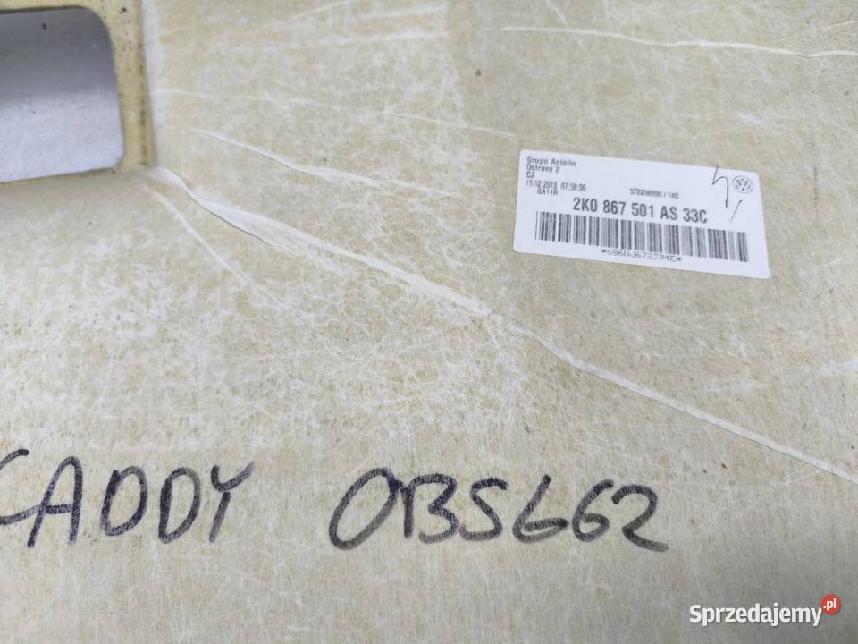 PODSUFITKA VW CADDY III 2K0867501 osobowe sprzedam