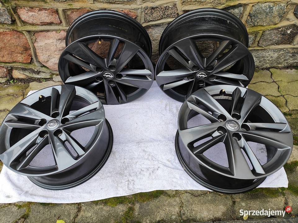 Felgi GM Opel 17 ET42 J7 5x108 czarne aluminiowe Giżycko sprzedam