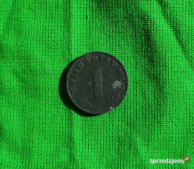 Moneta swastyka orzeł III Rzesza 1942 Szczecin