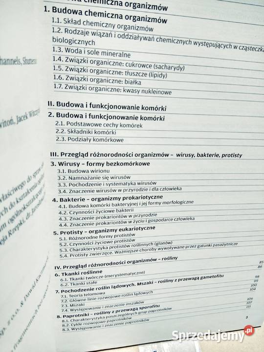 Biologia operon 1 podręcznik rozszerzony Warszawa