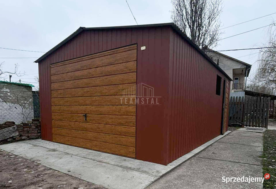 Garaż blaszany 45x6m brama uchylna drzwi okno Sprzedaż Dobre Miasto sprzedam