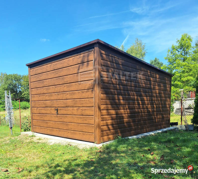 Garaż blaszany 3x4 Brama uchylna Spad w tył Sprzedaż Tarnów