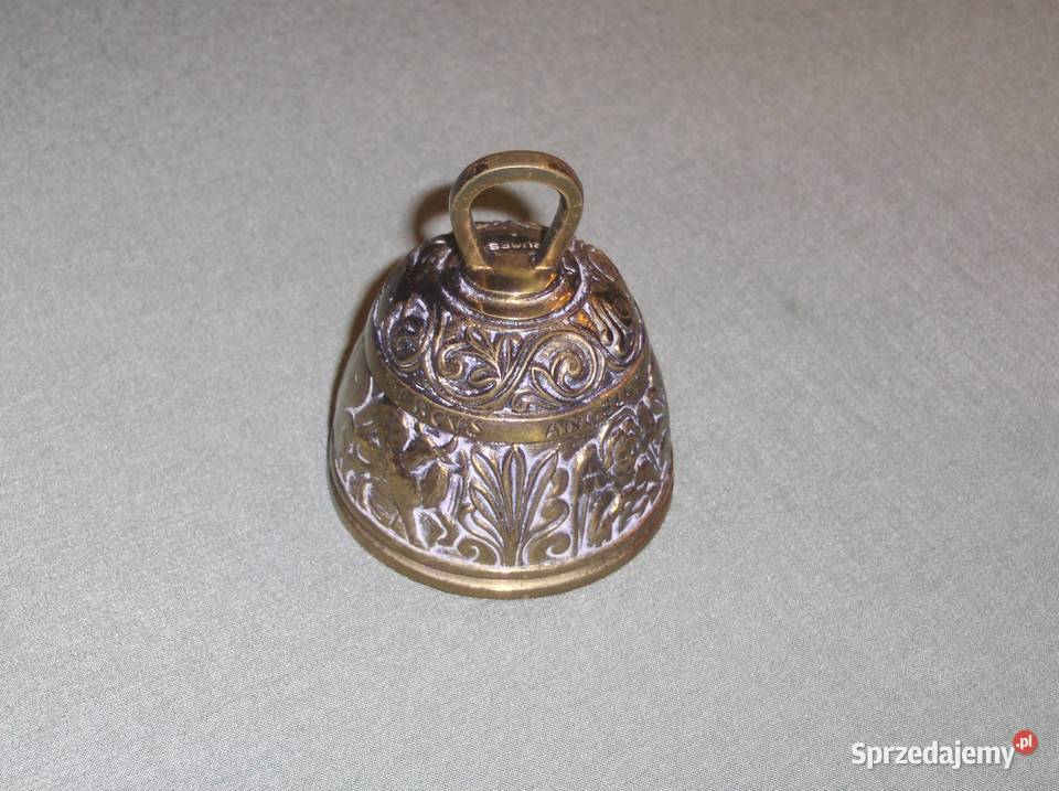 Stary Vintage dzwonek mosiężny Marcvs Angelvs Łódź