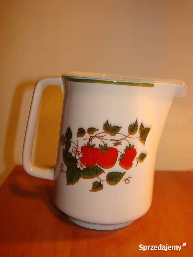 Truskawki dzbanek Lubiana PRL Pruszcz Gdański