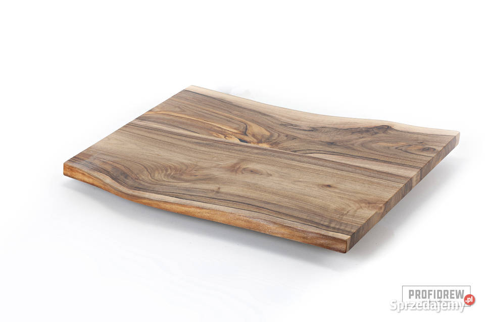 Blat orzech | Naturalne drewno | Live Edge 85x65