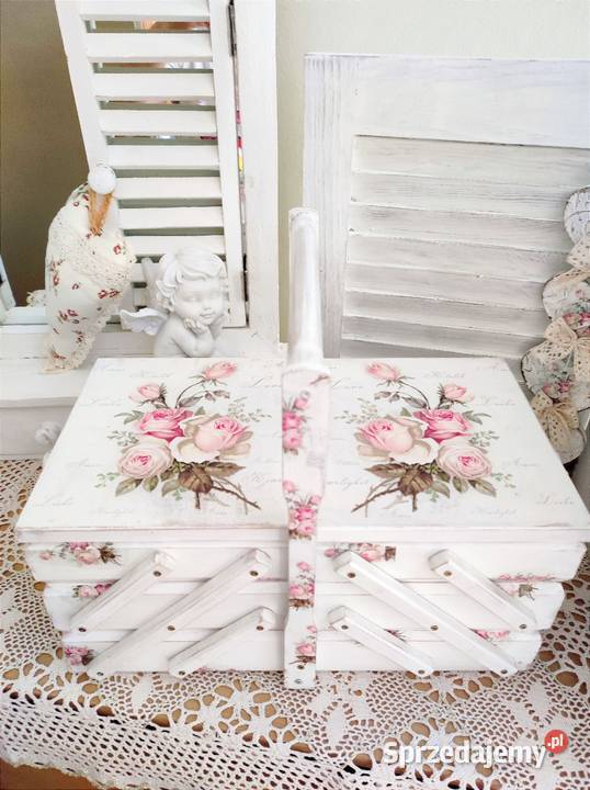 Niciarka różyczki shabby chic duża sprzedam