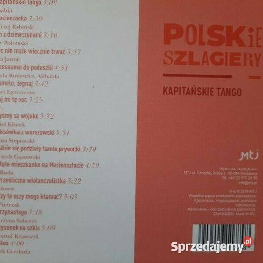 Polskie szlagiery Kapitańskie Tango Stan 1 płyta Warszawa