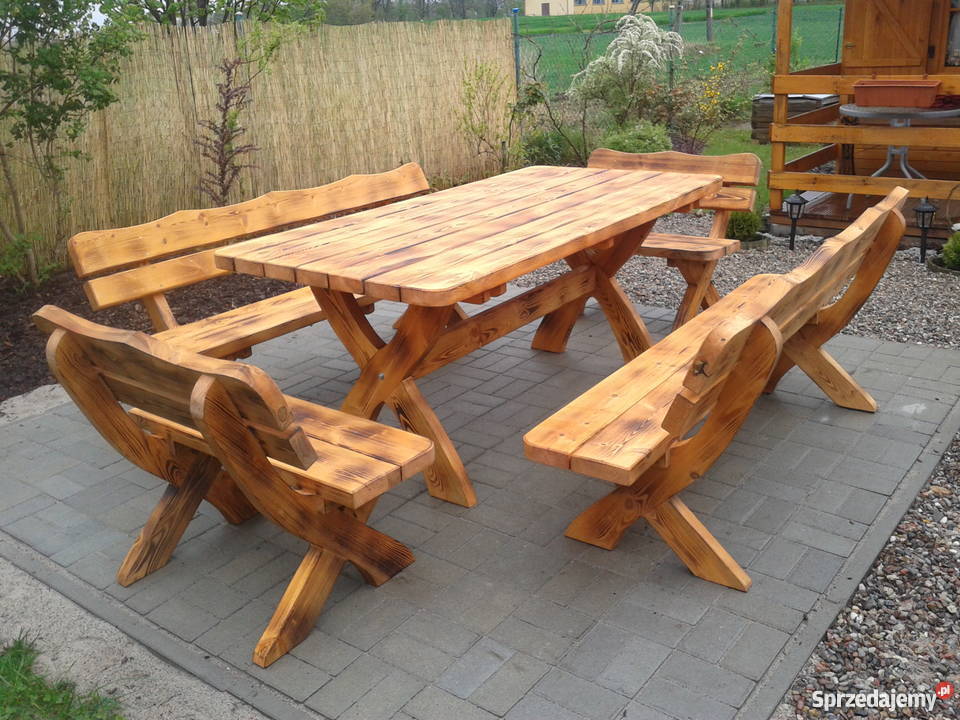 Piękny komplet ogrodowy podpalany Gdynia sprzedam