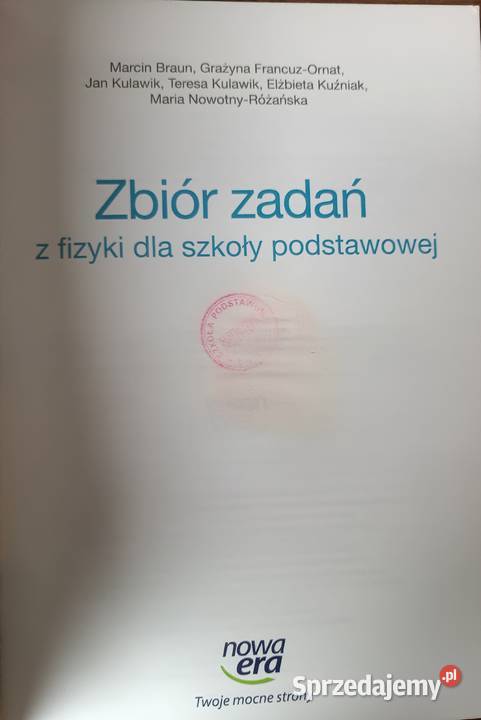 Zbiór zadań z fizyki szkoły podstawowej Nowa era Zbylitowska Góra