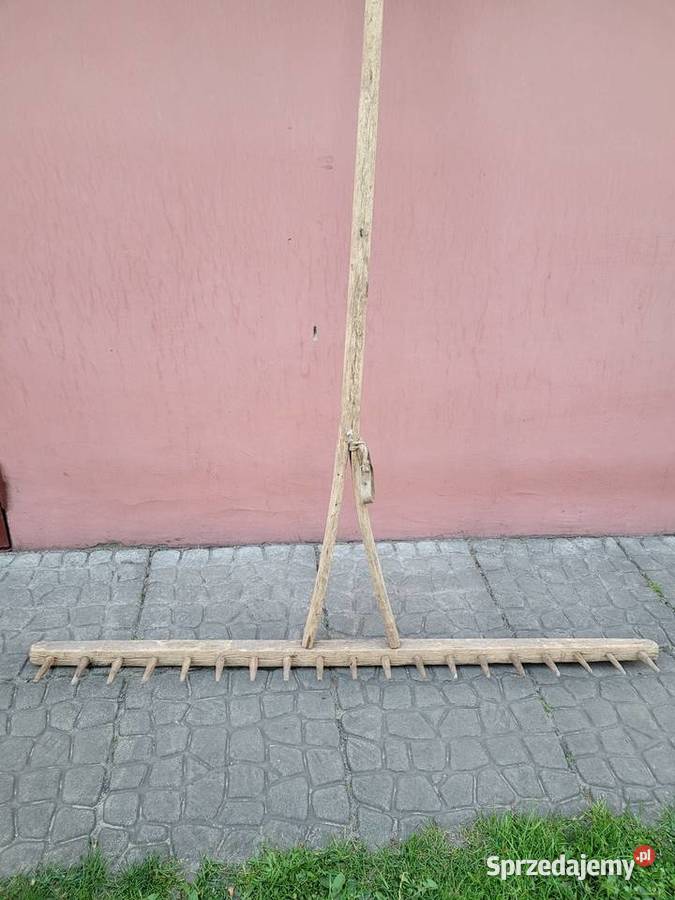 Sprzedam duże grabie drewniane zabytkowe łódzkie Zelów