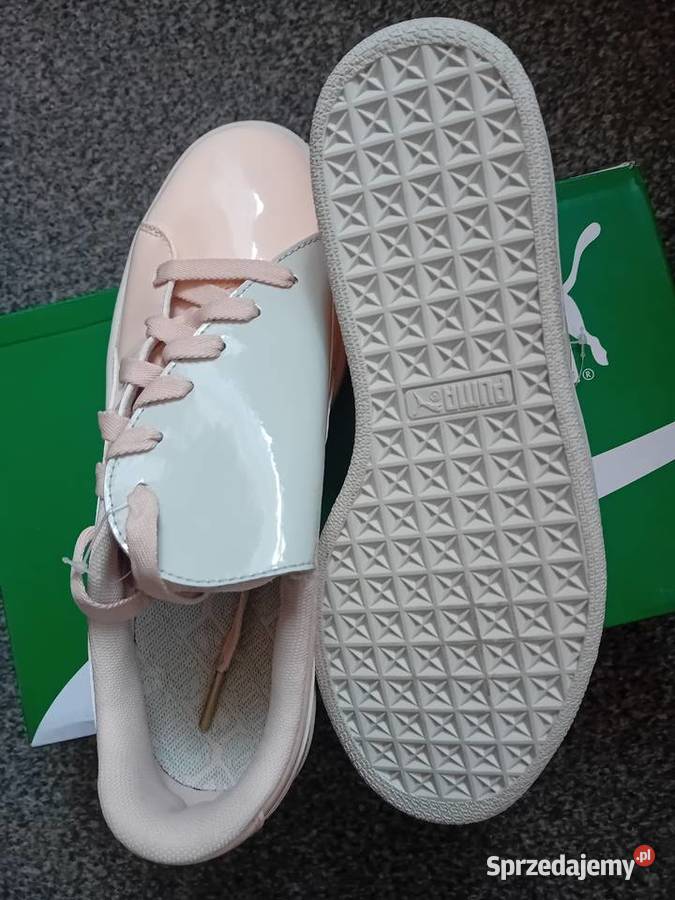 Nowe damskie byty Puma Basket Heart Patent pomorskie