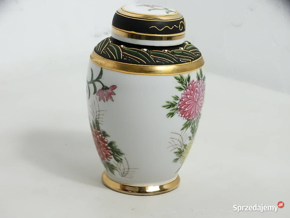 Japońska puszka pojemnik na herbatę Porcelana z Porcelana i szkło Biłgoraj sprzedam