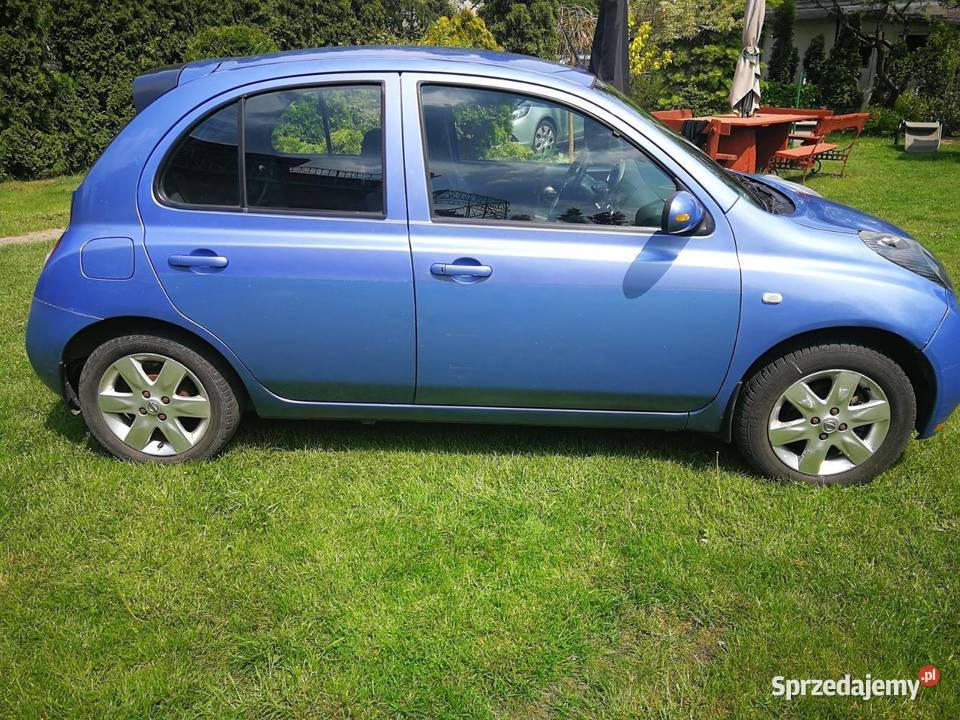 Nissan Mikra k12 Automat z LPG niebieski łódzkie Tuszyn