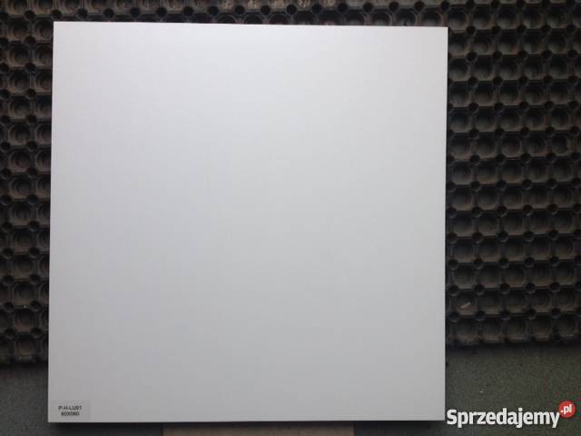 Polski gładki biały gres błyszczący 60x60 Łask